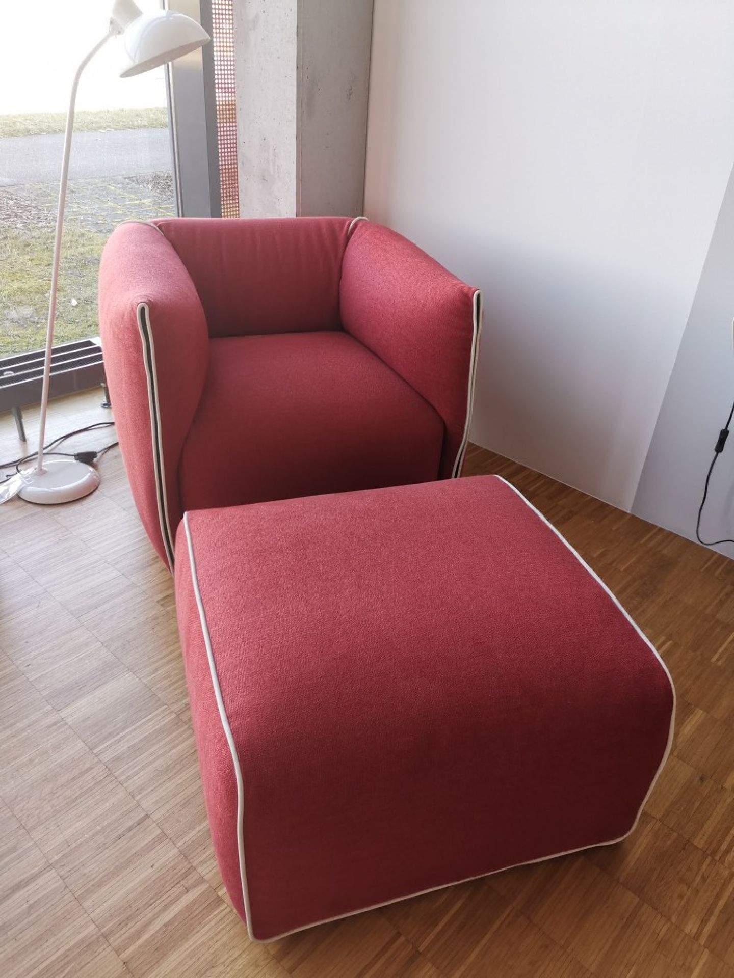  Mia Armchair and Footstool MDF Italia EXHIBITION PIECE